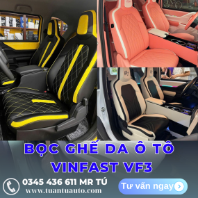 Bọc Ghế Da Ô Tô Vinfast VF3