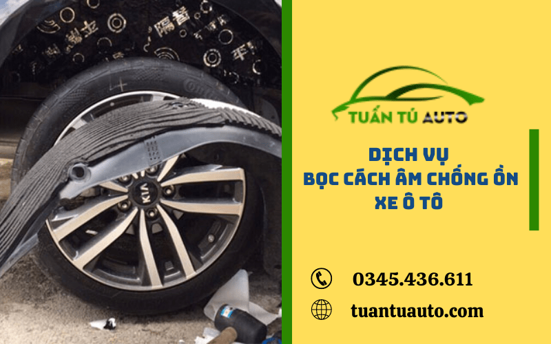 dán cách âm chống ồn xe ô tô