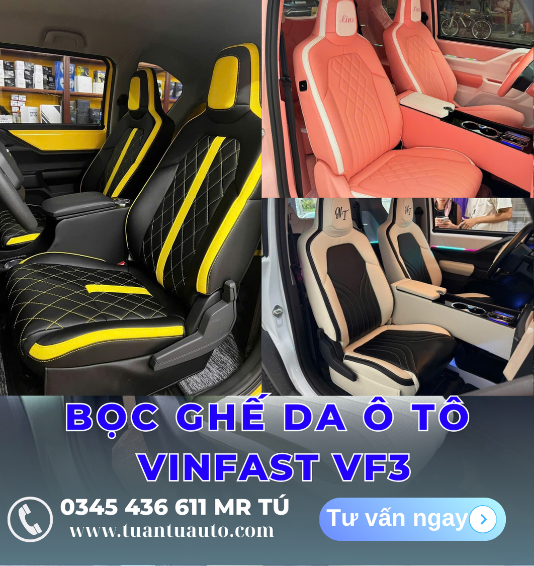 Bọc Ghế Da Ô Tô Vinfast VF3